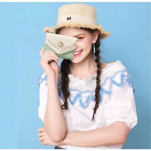 Womens Guess Jeans Off Shoulder Embroidered Lace Boho 3/4 Sleeve Top - Sz M